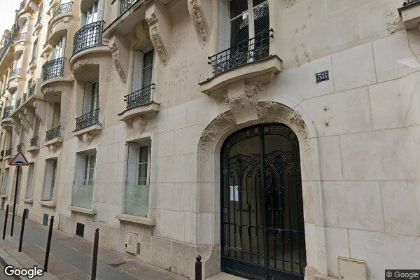 Vue Google Street View du 38 Rue du Bois de Boulogne