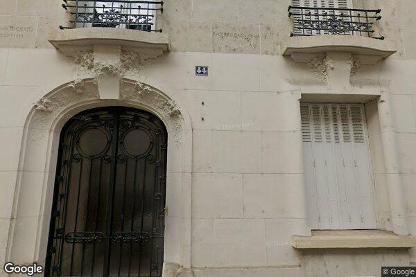 Vue Google Street View du 44 Rue du Bois de Boulogne