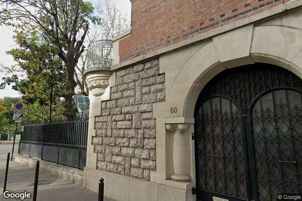 Vue Google Street View du 50 Rue du Bois de Boulogne