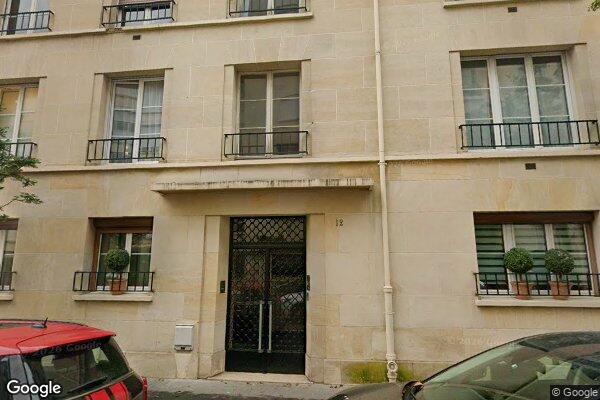 Vue Google Street View du 12 Rue du General Cordonnier