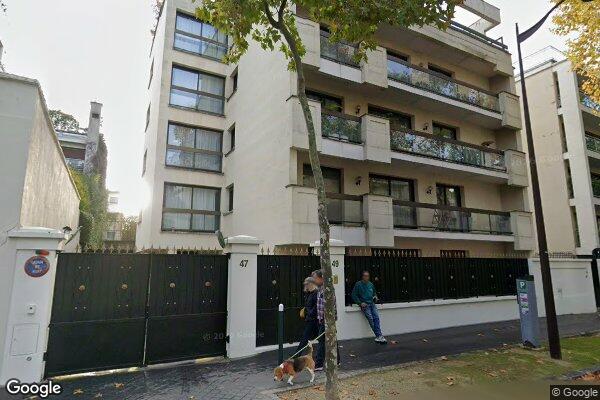Vue Google Street View du 47 Rue Édouard Nortier