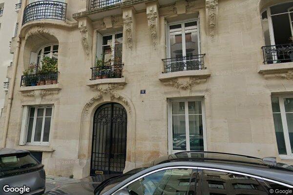 Vue Google Street View du 11 Rue Frédéric Passy