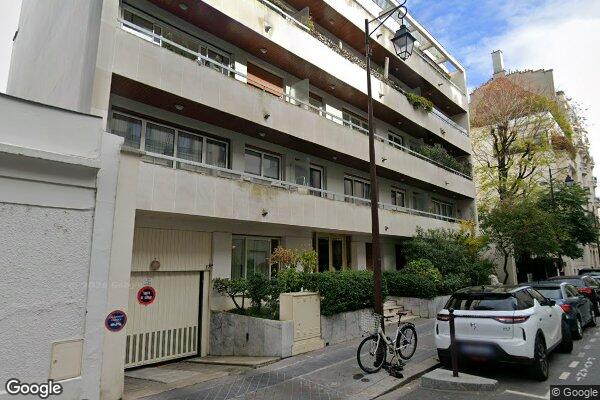 Vue Google Street View du 12 Rue Frédéric Passy