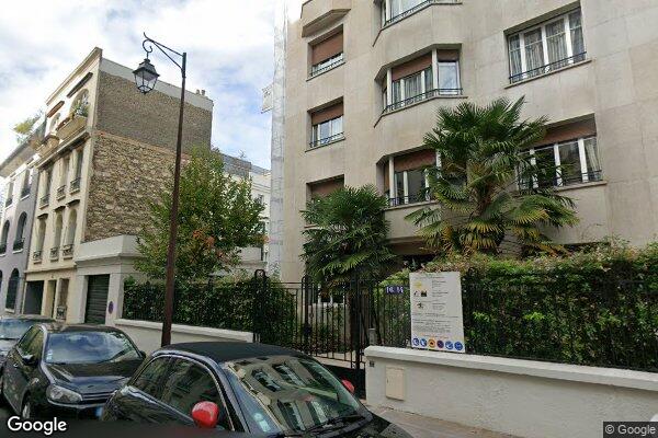 Vue Google Street View du 16 Rue Frédéric Passy