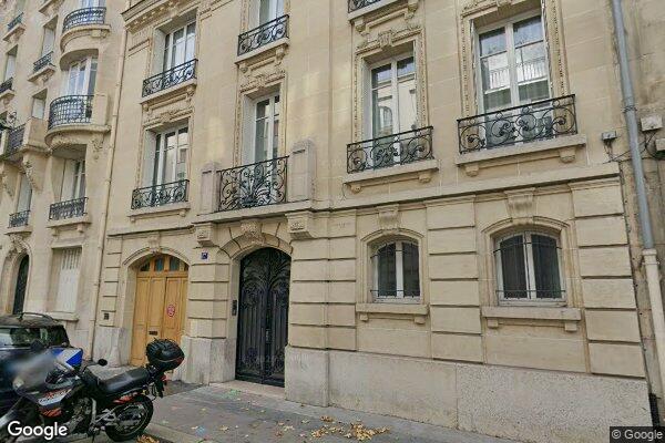 Vue Google Street View du 17 Rue Frédéric Passy