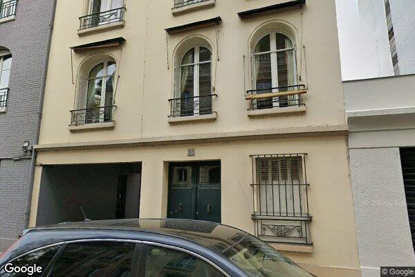 Vue Google Street View du 20 Rue Frédéric Passy