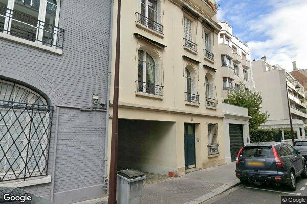 Vue Google Street View du 22BIS Rue Frédéric Passy