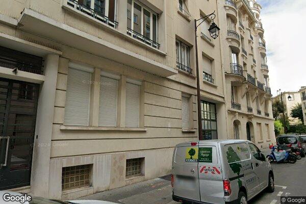 Vue Google Street View du 4 Rue Frédéric Passy
