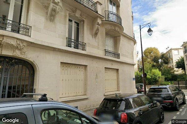 Vue Google Street View du 4BIS Rue Frédéric Passy