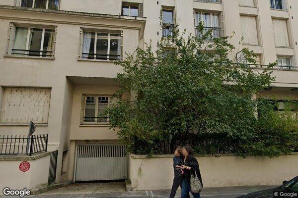 Vue Google Street View du 5 Rue Frédéric Passy