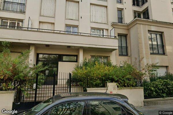 Vue Google Street View du 7 Rue Frédéric Passy