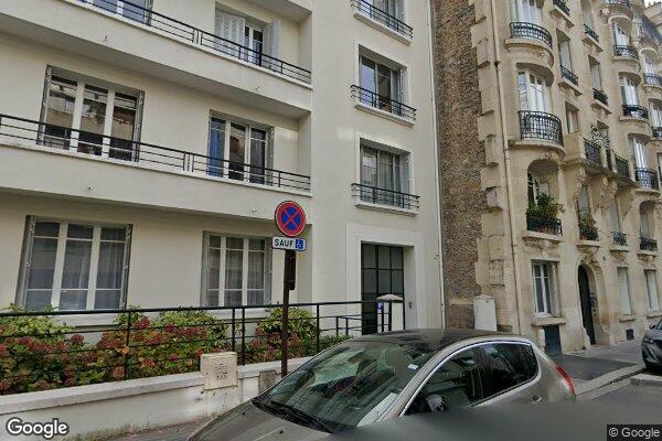 Vue Google Street View du 9BIS Rue Frédéric Passy