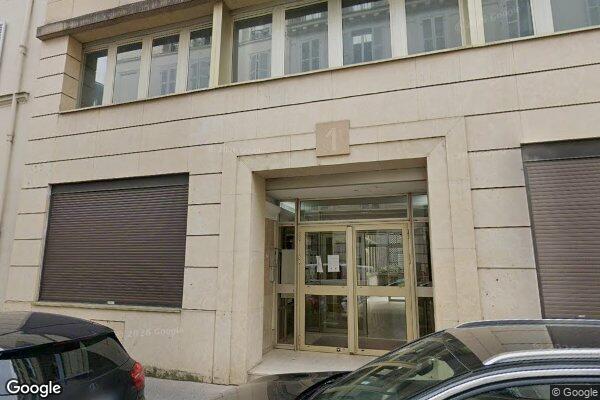 Vue Google Street View du 1 Rue Garnier