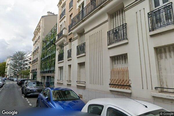Vue Google Street View du 12 Rue Garnier