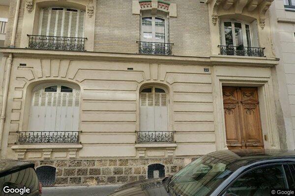 Vue Google Street View du 23 Rue Garnier