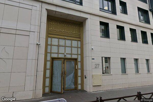 Vue Google Street View du 27 Rue Garnier