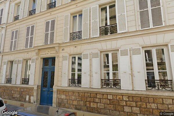 Vue Google Street View du 43 Rue Jacques Dulud