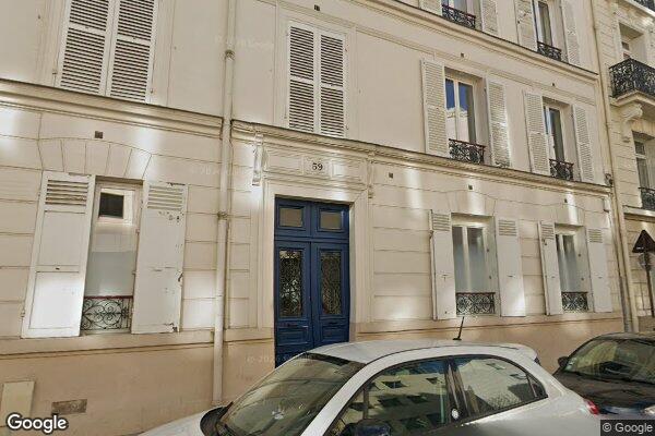 Vue Google Street View du 59 Rue Jacques Dulud