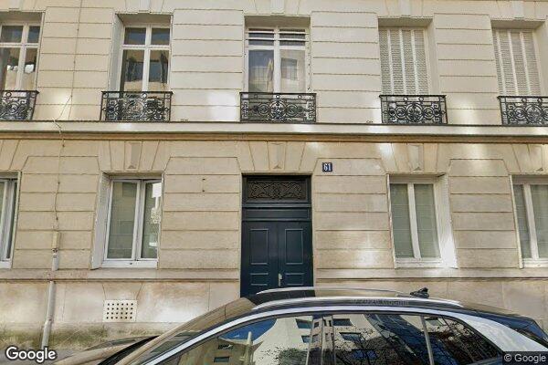 Vue Google Street View du 61 Rue Jacques Dulud