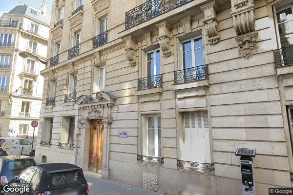 Vue Google Street View du 12 Rue Montrosier