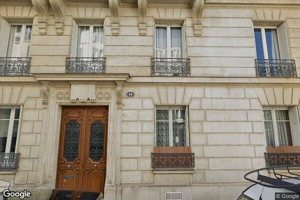 Vue Google Street View du 14 Rue Montrosier