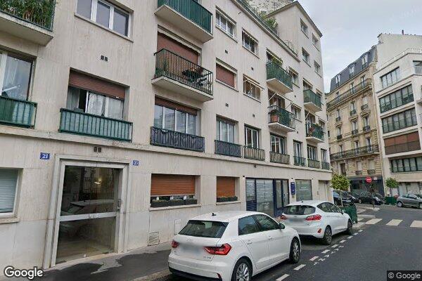 Vue Google Street View du 21 Rue Montrosier
