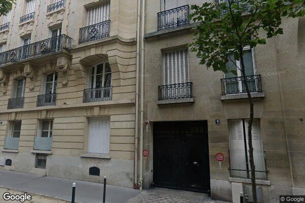 Vue Google Street View du 9 Rue Parmentier