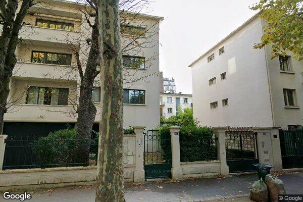Vue Google Street View du 19BIS Rue Pauline Borghese