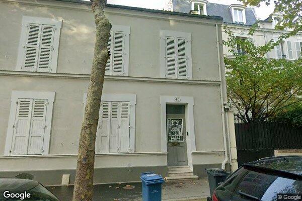 Vue Google Street View du 40 Rue Pauline Borghese