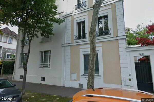 Vue Google Street View du 62 Rue Pauline Borghese