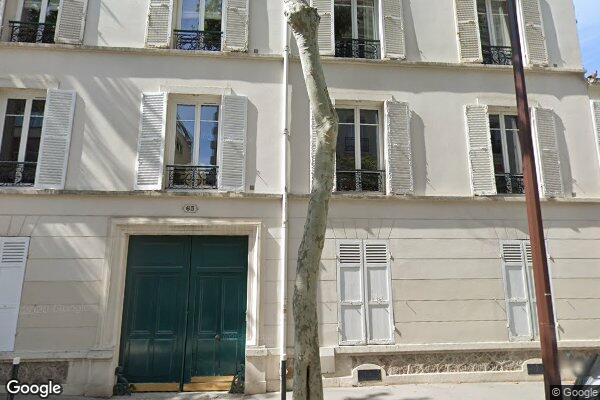 Vue Google Street View du 65 Rue Pauline Borghese