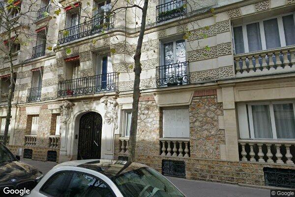 Vue Google Street View du 72 Rue Pauline Borghese