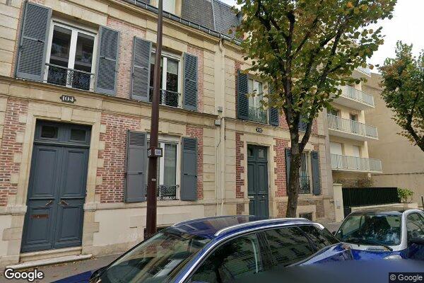 Vue Google Street View du 102 Rue Perronet