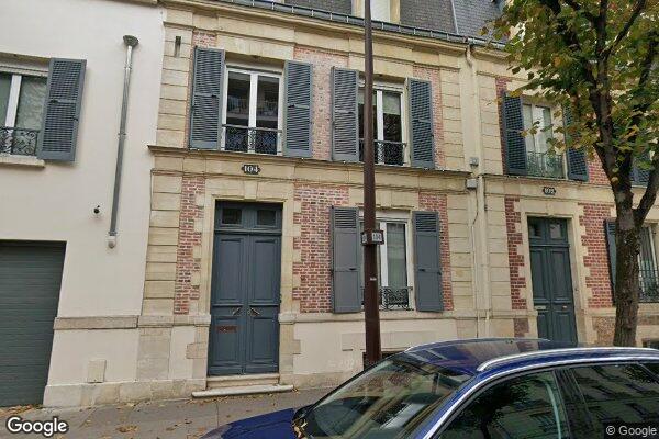 Vue Google Street View du 104 Rue Perronet