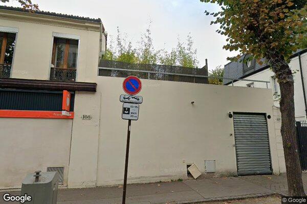 Vue Google Street View du 108 Rue Perronet