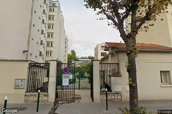 Vue Google Street View du 124 Rue Perronet
