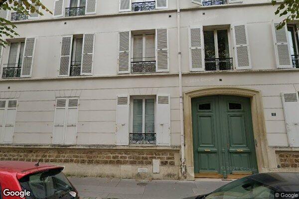 Vue Google Street View du 19 Rue Perronet