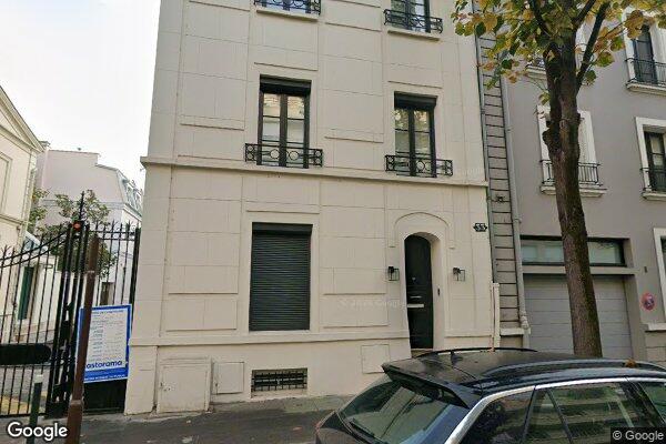 Vue Google Street View du 33 Rue Perronet