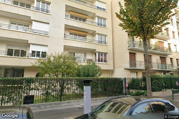 Vue Google Street View du 38 Rue Perronet