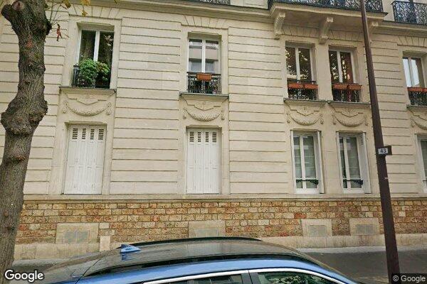 Vue Google Street View du 43 Rue Perronet