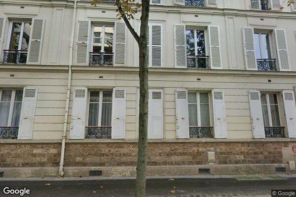 Vue Google Street View du 45 Rue Perronet