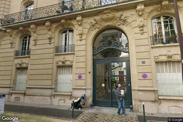Vue Google Street View du 54 Rue Perronet