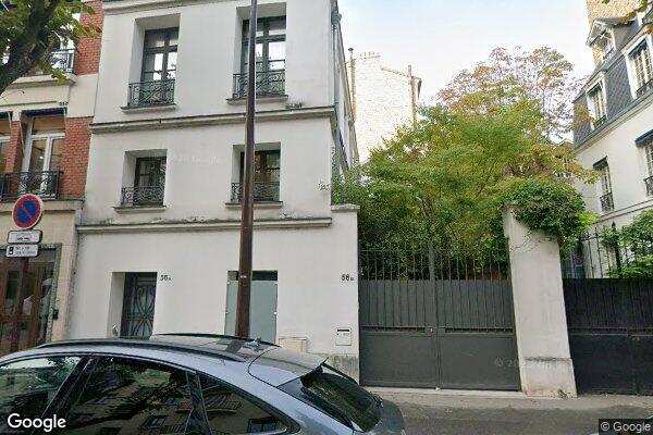 Vue Google Street View du 56TER Rue Perronet