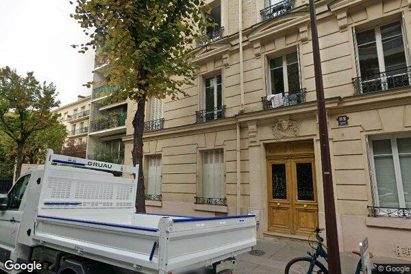 Vue Google Street View du 82 Rue Perronet