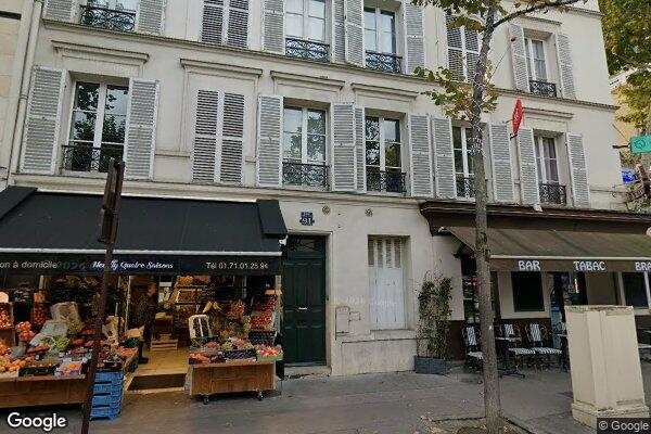 Vue Google Street View du 91 Rue Perronet