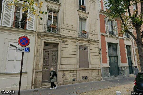 Vue Google Street View du 97 Rue Perronet