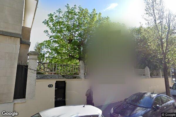 Vue Google Street View du 12BIS Rue Soyer