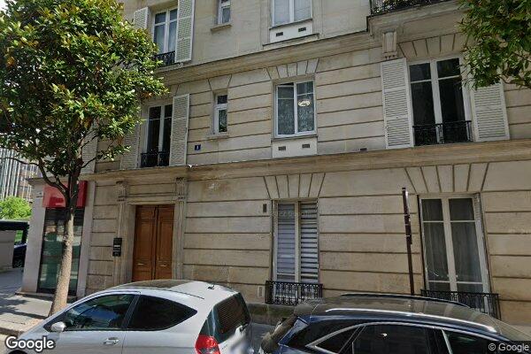 Vue Google Street View du 1 Rue Théophile Gautier