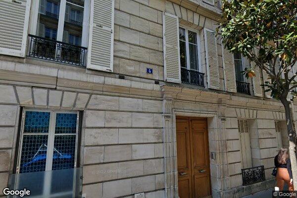 Vue Google Street View du 4 Rue Théophile Gautier