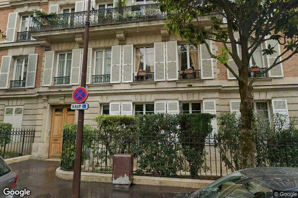 Vue Google Street View du 5 Rue Théophile Gautier